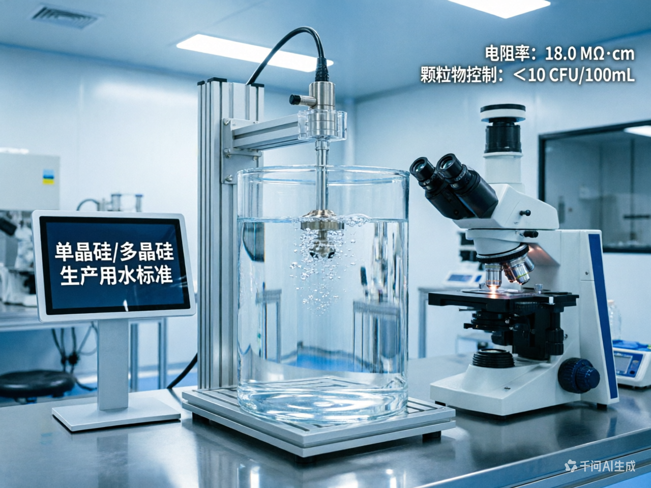 單晶硅/多晶硅生產(chǎn)用水標(biāo)準(zhǔn)：電阻率與顆粒物的嚴(yán)格控制